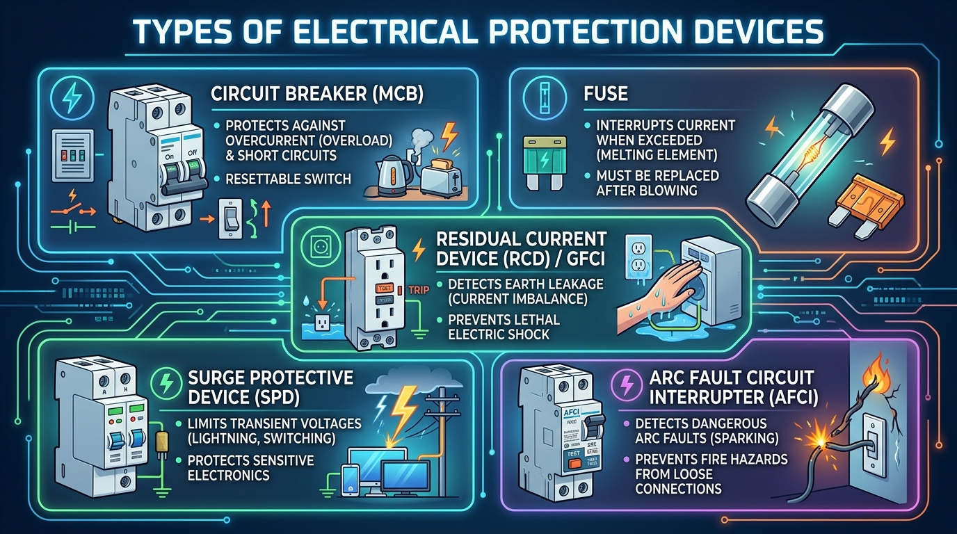 Types of Electrical Protection Devices
