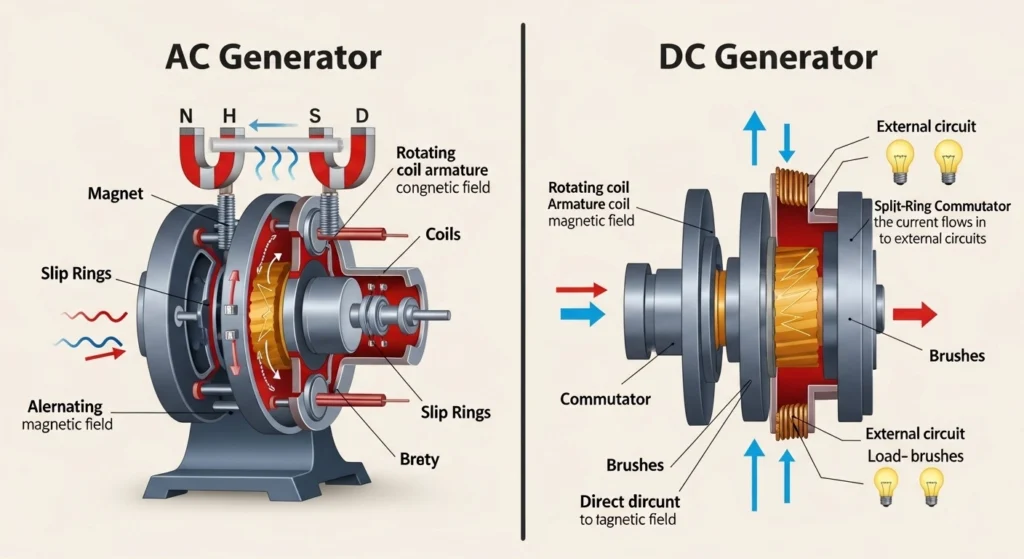 AC Generator DC Generator