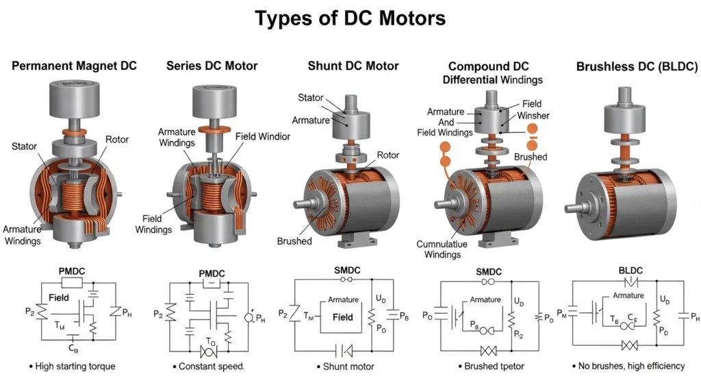 Types of DC Motors