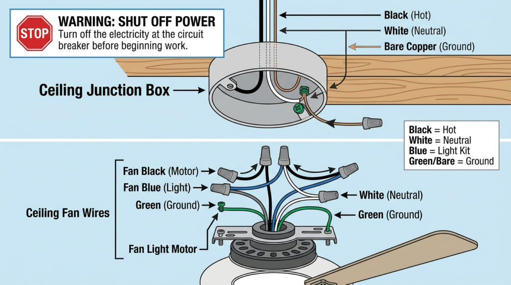 Ceiling Fan Wiring Diagram