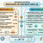 Difference Resistance Reactance