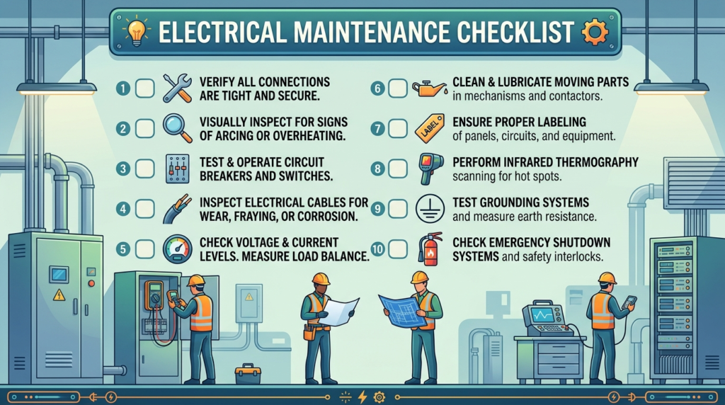 Electrical Maintenance Checklist
