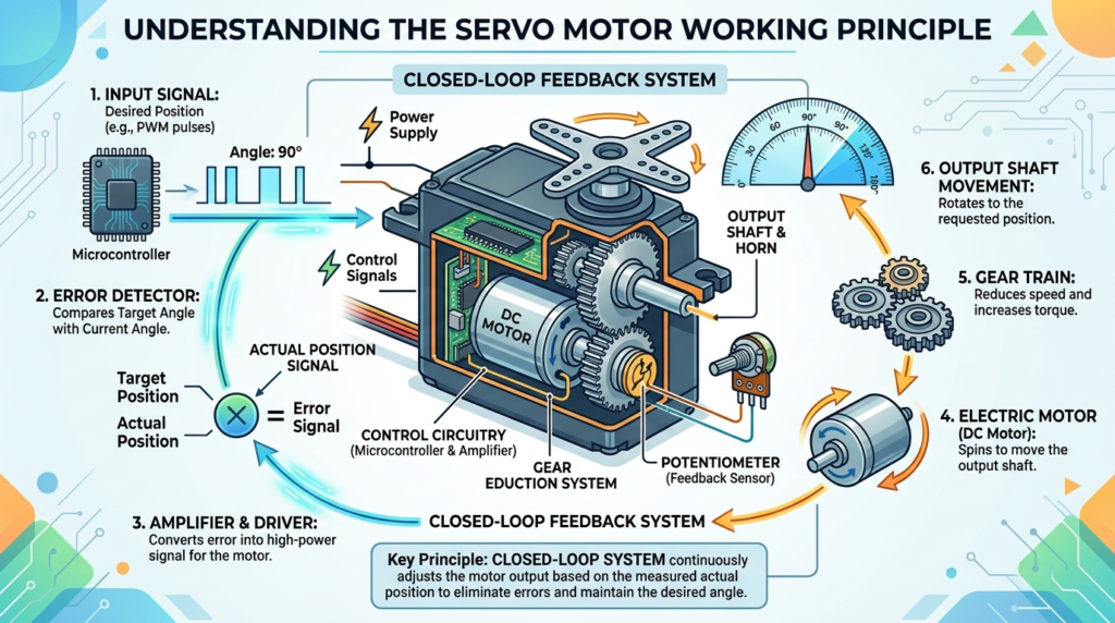 Servo Motor Working