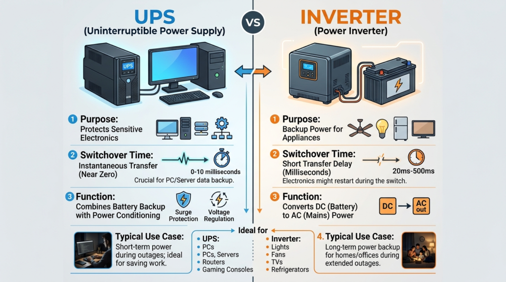 UPS vs Inverter