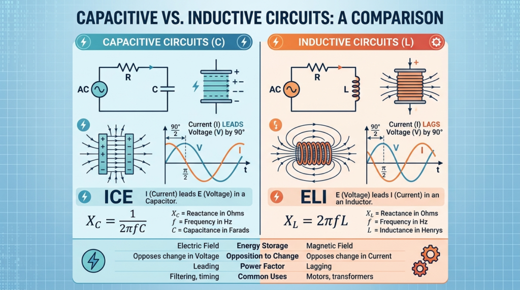Capacitive vs Inductive Circuits