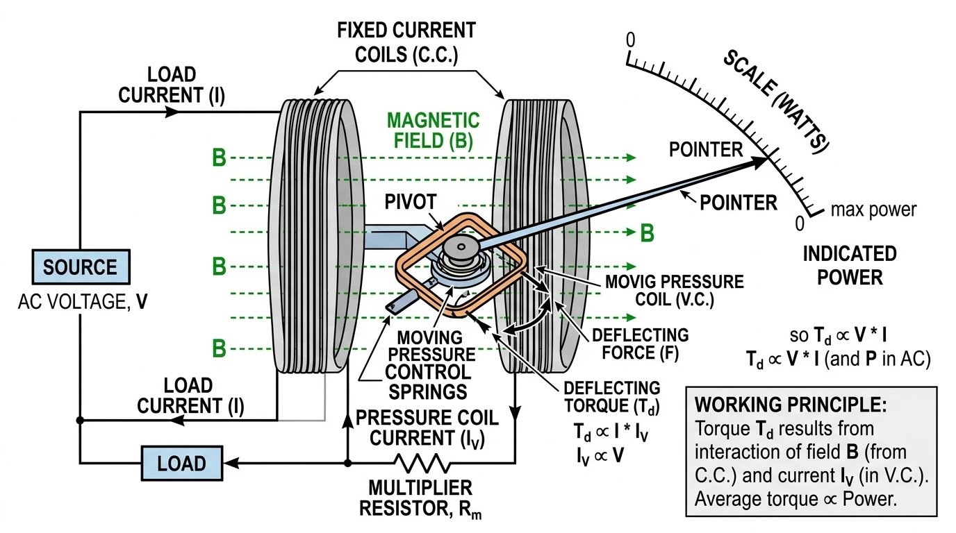 Wattmeter In Lab Wattmeter Working Principle