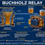 Buchholz relay working principle — gas-actuated protection device for oil-filled transformers