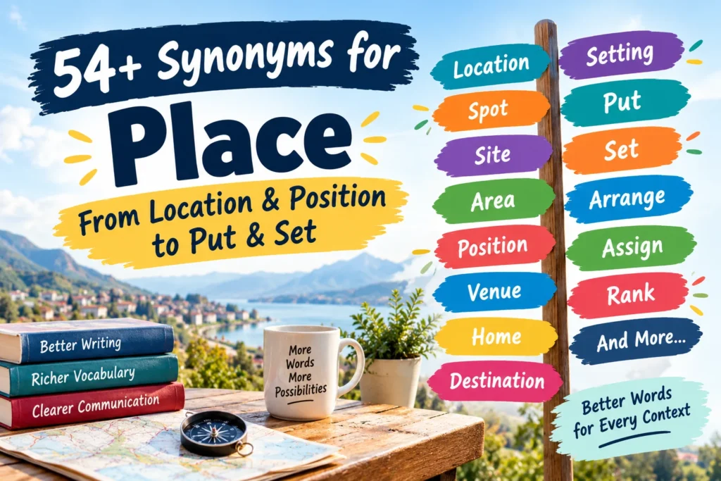synonyms for place